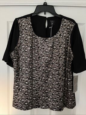 Nicole Miller for Mary Kay Leopard Print Sequin Top NWT